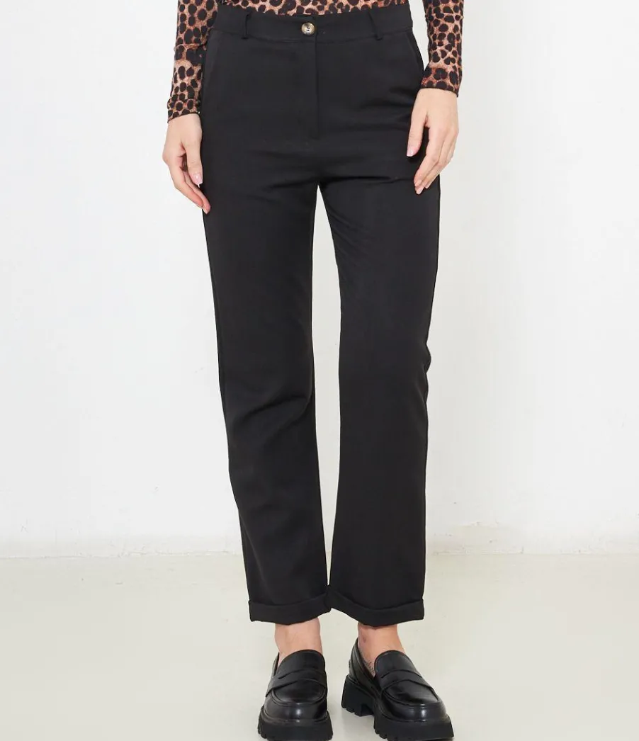 Zuiki Pantaloni con risvolti Outlet