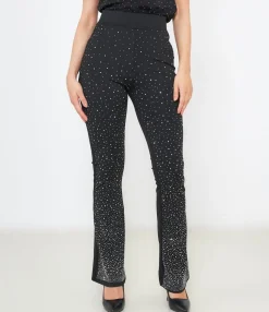 Zuiki Pantaloni con strass Nero New