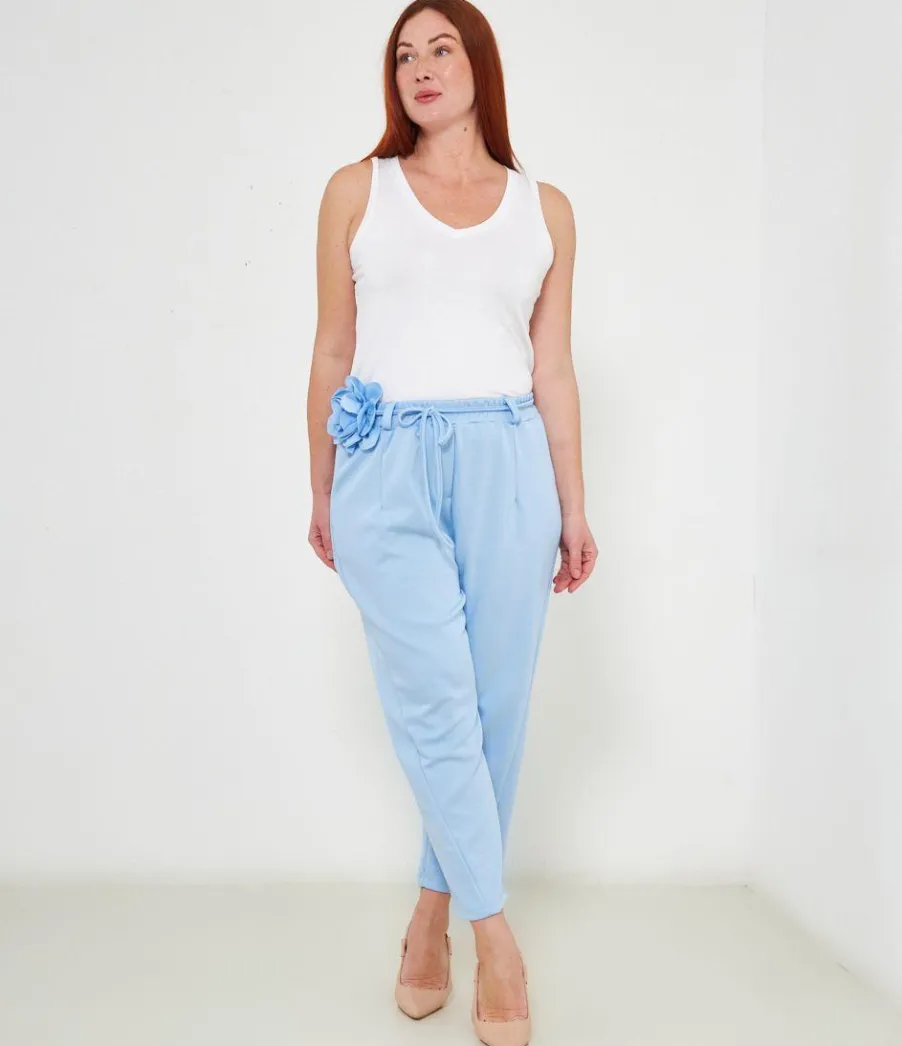 Zuiki Pantaloni dettaglio fiore New