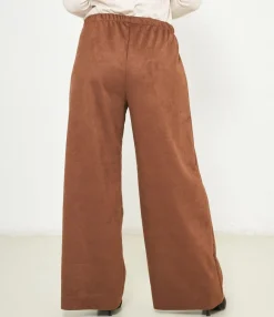 Zuiki Pantaloni effetto camoscio Discount