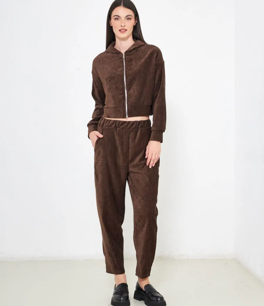 Zuiki Pantaloni effetto camoscio Outlet