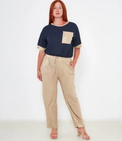 Zuiki Pantaloni effetto laminato Hot