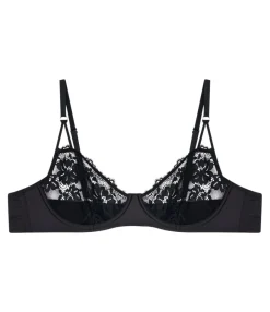 Zuiki Reggiseno Balconcino in pizzo e raso