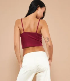 Zuiki Top crop con pizzo Outlet