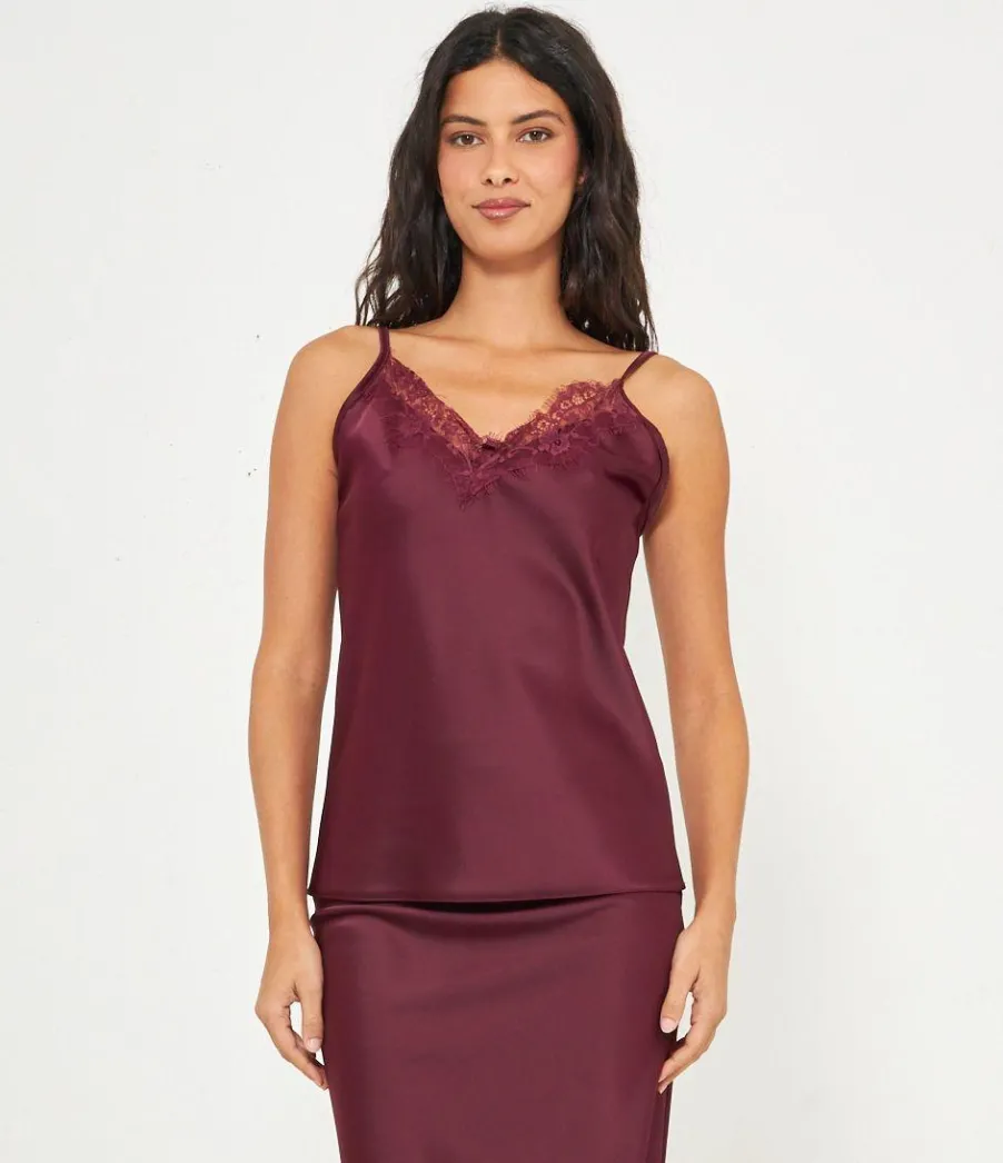 Zuiki Top raso e pizzo Online