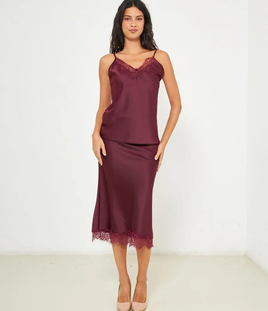 Zuiki Top raso e pizzo Online