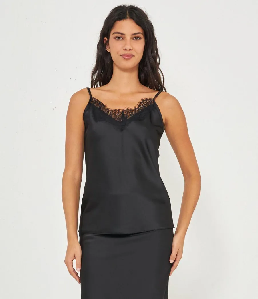 Zuiki Top raso e pizzo Online