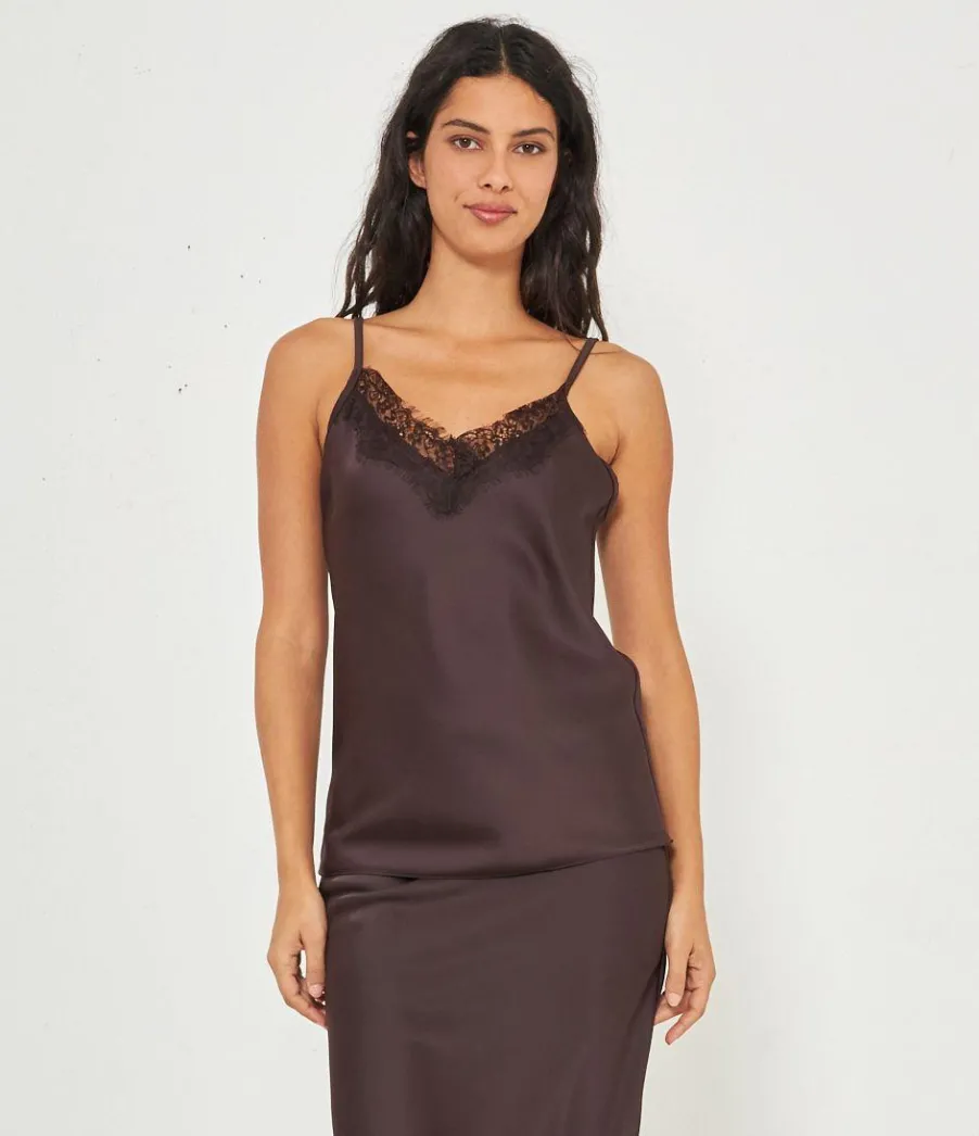 Zuiki Top raso e pizzo Online