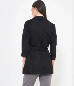 Zuiki Trench effetto camoscio Discount