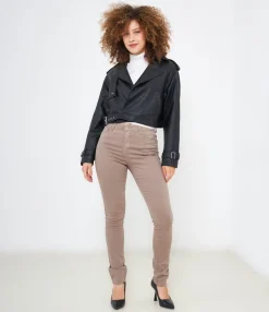 Zuiki Trench effetto pelle New