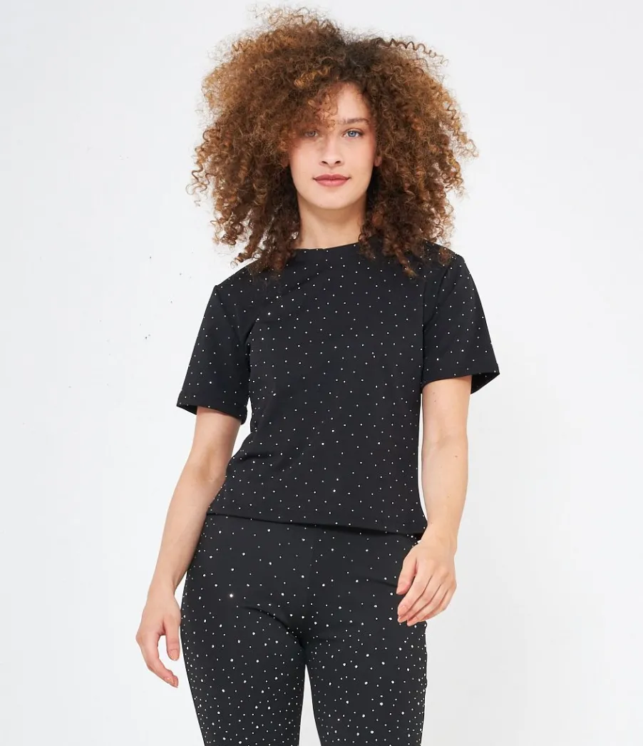Zuiki T-shirt con strass