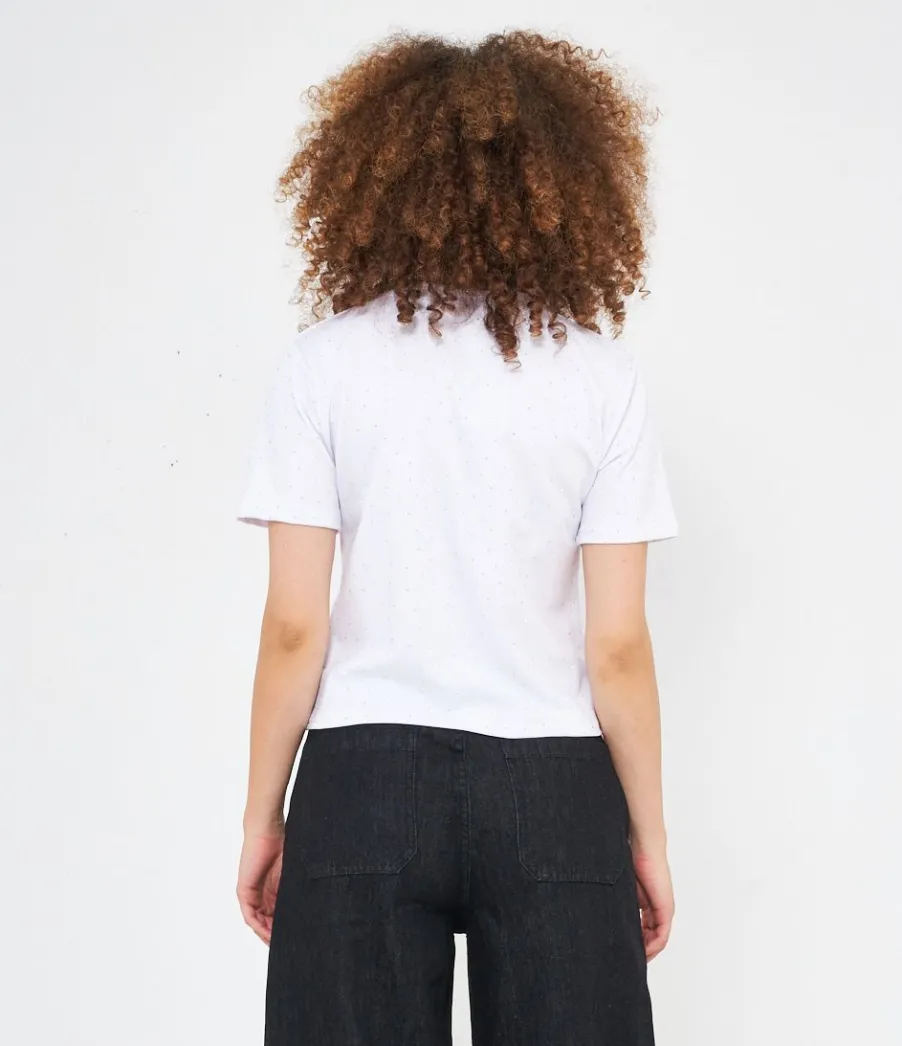 Zuiki T-shirt con strass